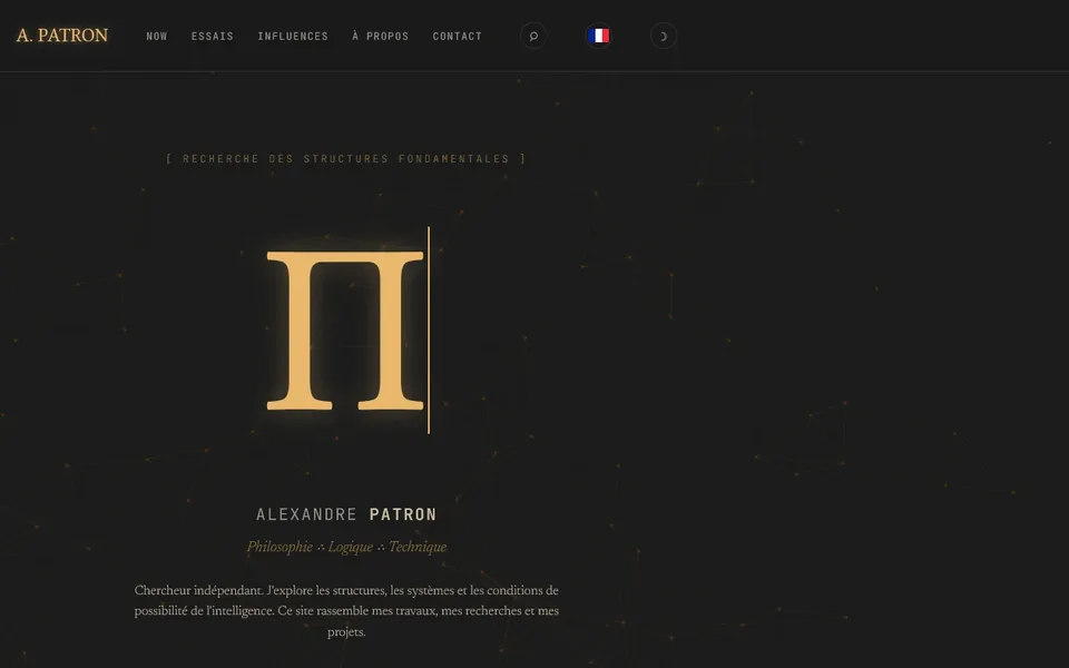AlexandrePatron.com : site de recherche