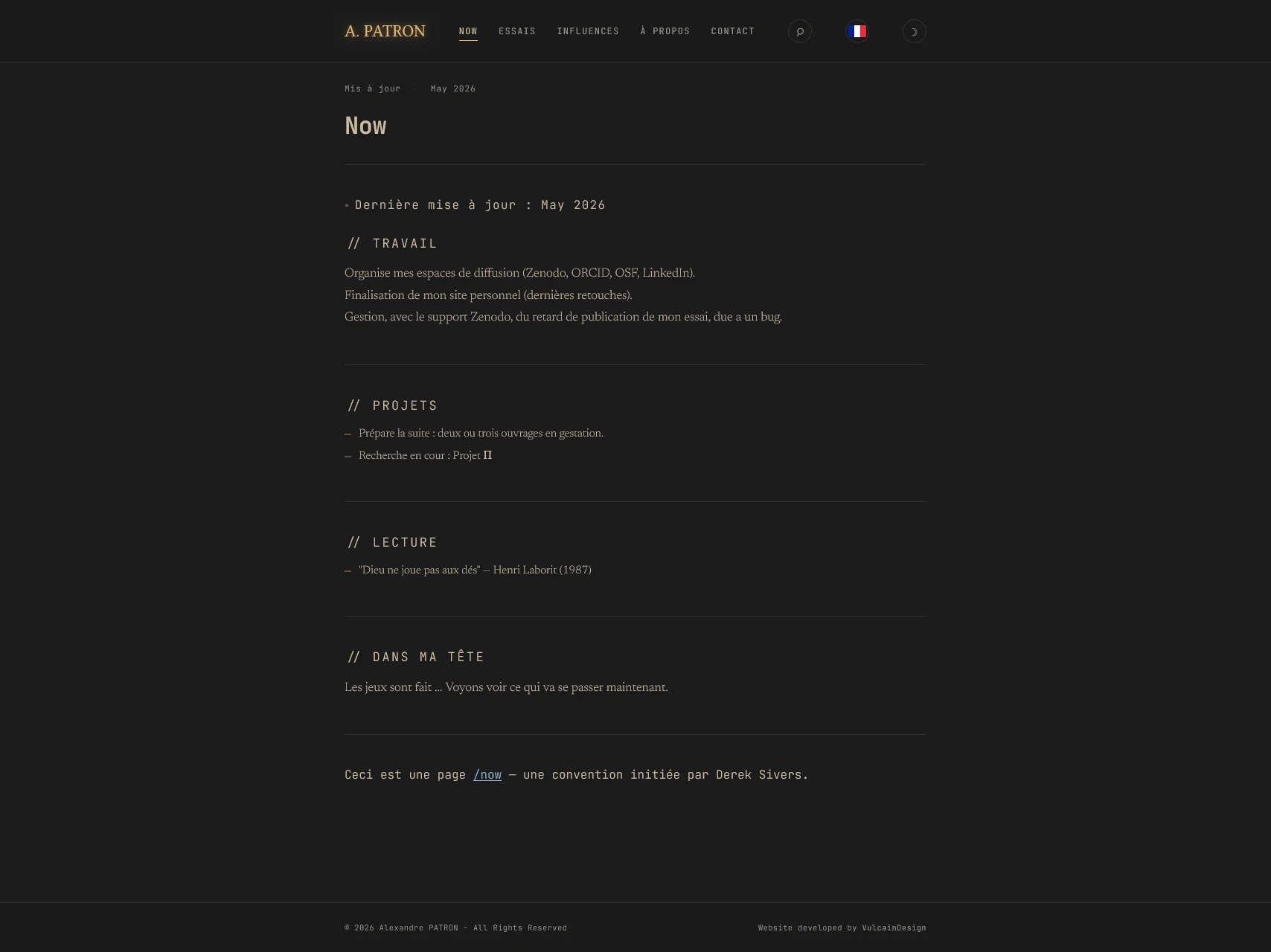 AlexandrePatron.com : Site de recherche multilingue avec back-office sur mesure
