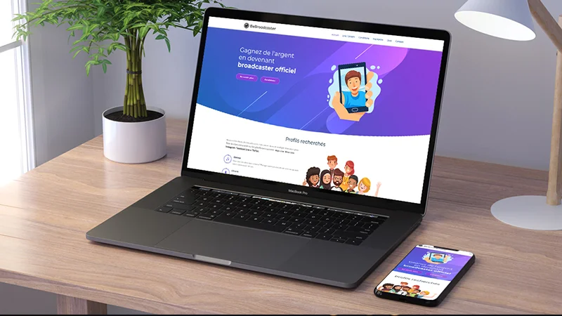 BeBroadcaster : Plateforme de recrutement — VulcainDesign