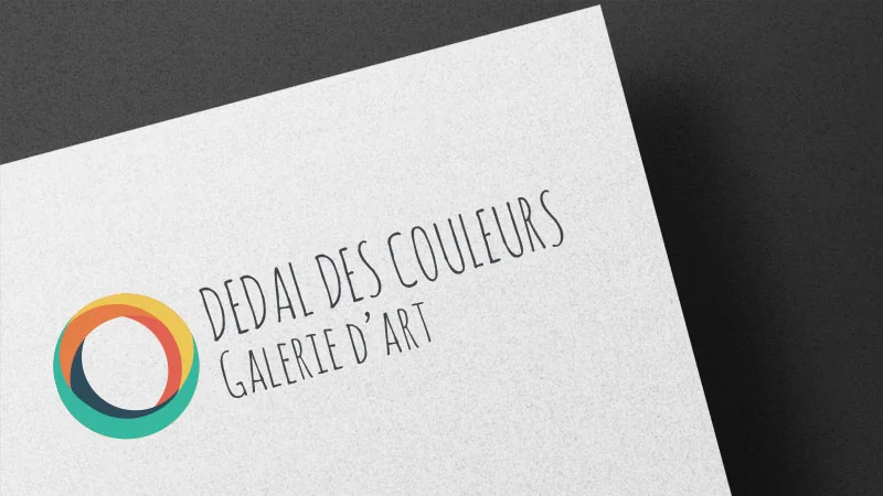 Logo Dédal des couleurs - Design graphique et identité visuelle