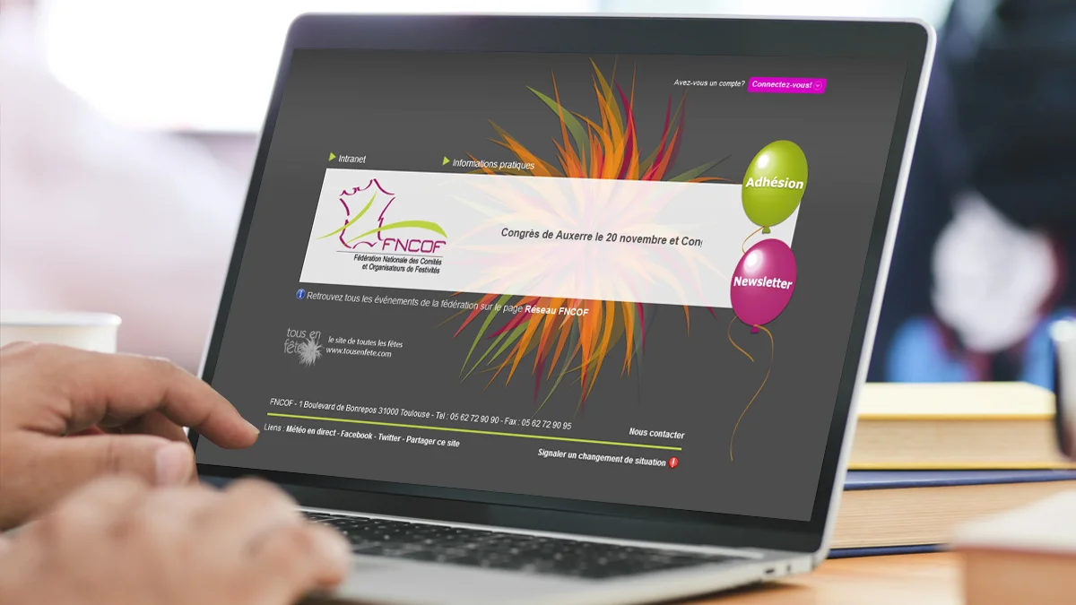 Aperçu du projet Développement site internet et l’intranet FNCOF — VulcainDesign