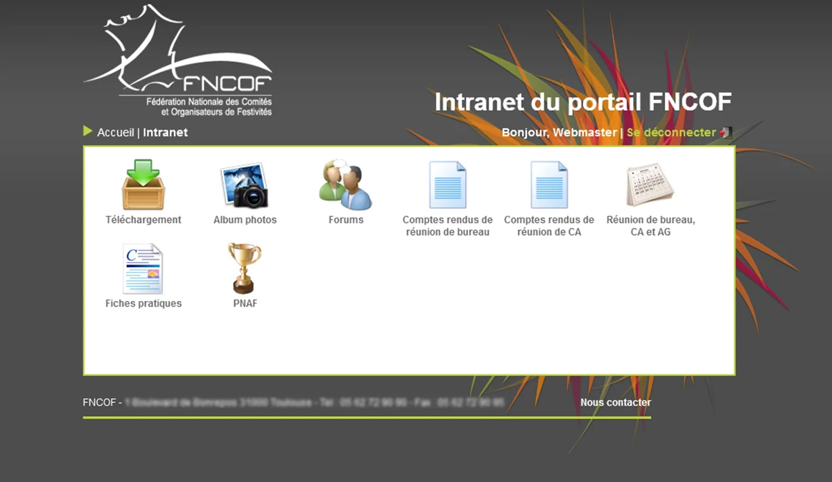 Développement site internet et l’intranet FNCOF
