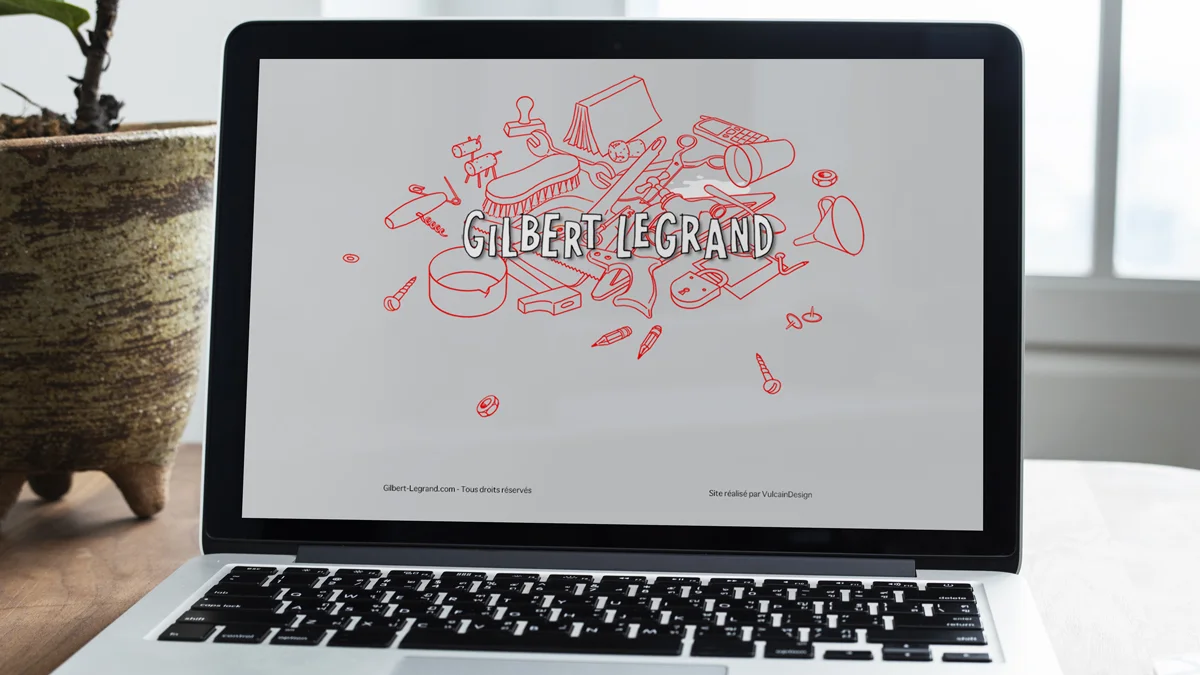 Aperçu du projet Création du site vitrine pour l’illustrateur Gilbert Legrand — VulcainDesign