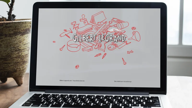 Création du site vitrine pour l’illustrateur Gilbert Legrand — VulcainDesign