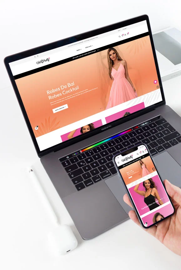 Boutique en ligne HotAndPretty - Création e-commerce mode