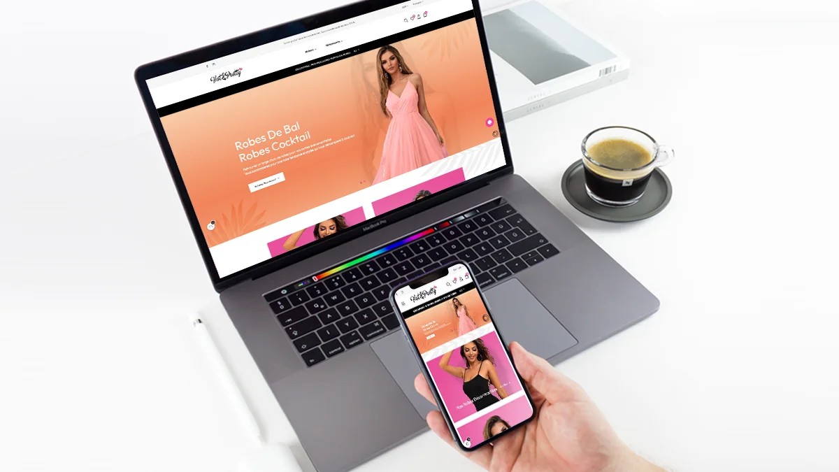 Aperçu du projet HotAndPretty : Boutique en ligne — VulcainDesign