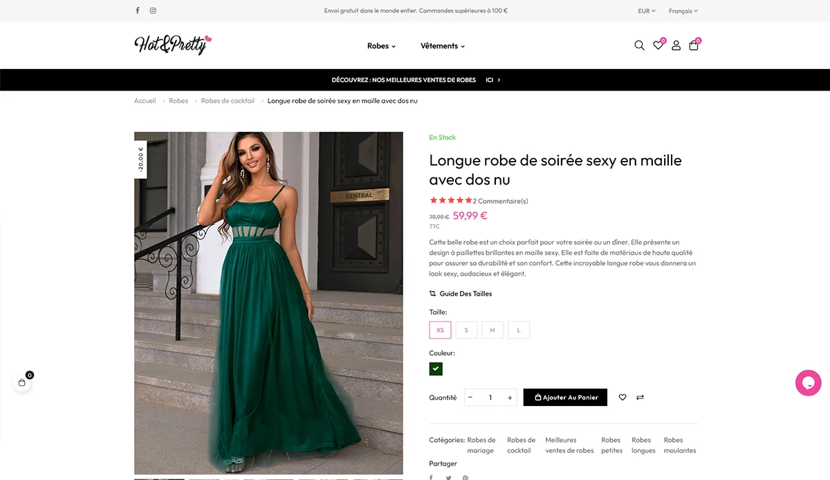 HotAndPretty : Boutique en ligne