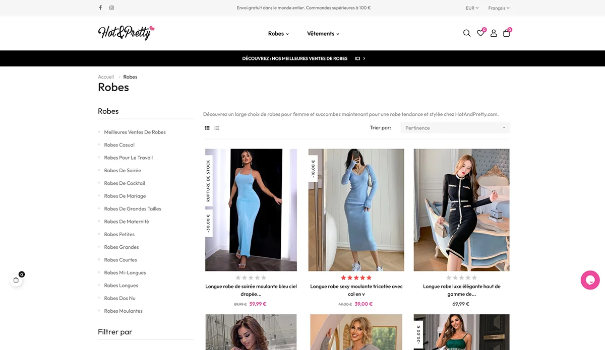 HotAndPretty : Boutique en ligne