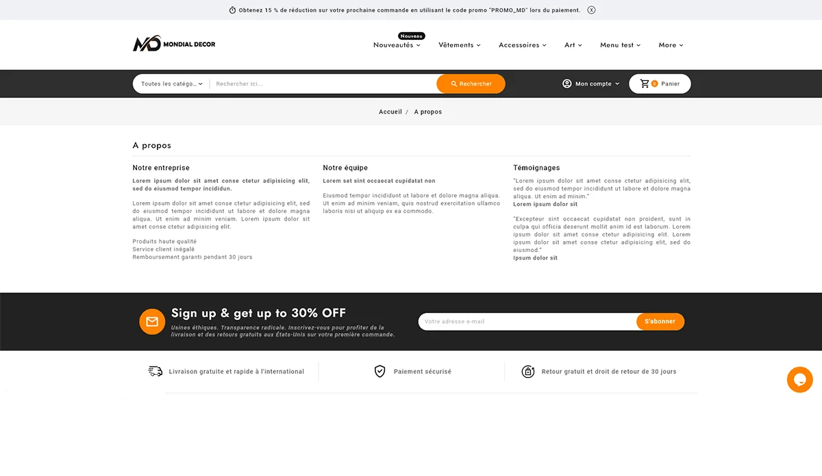 MondialDecor: Boutique en ligne
