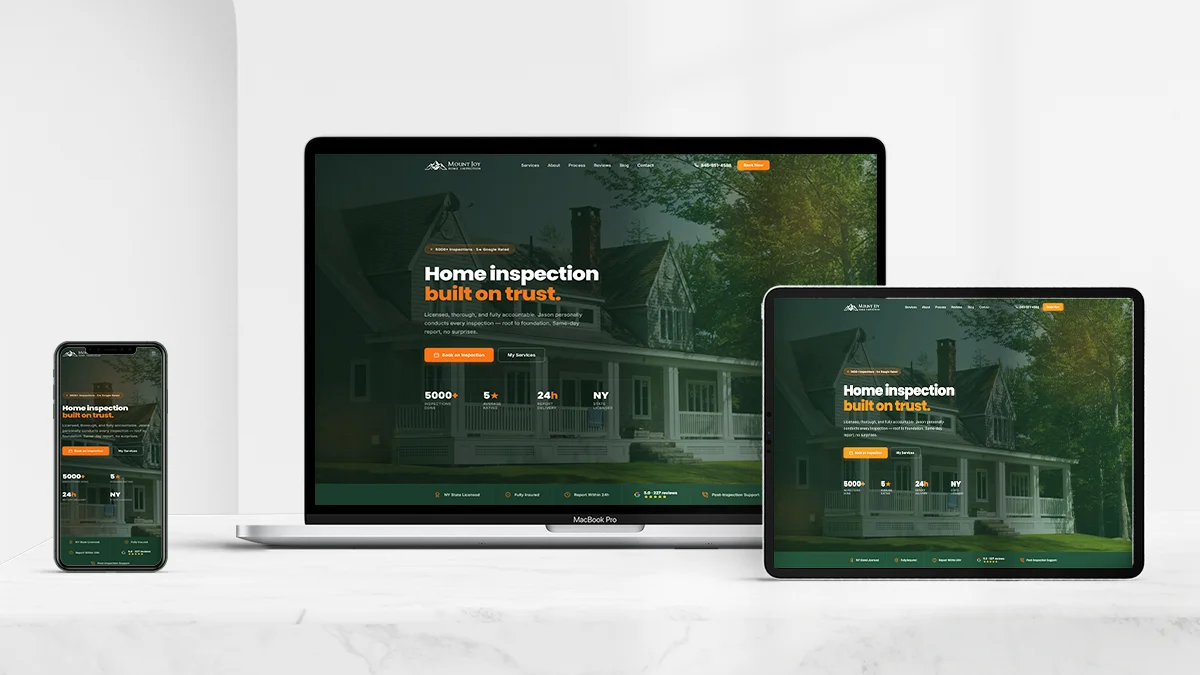 Preview of project MountJoy: Home and building inspection — VulcainDesign