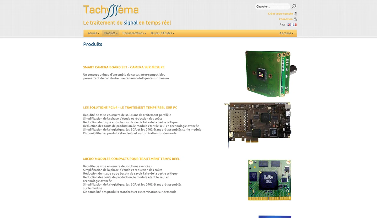 Création du site et design pour Tachysséma