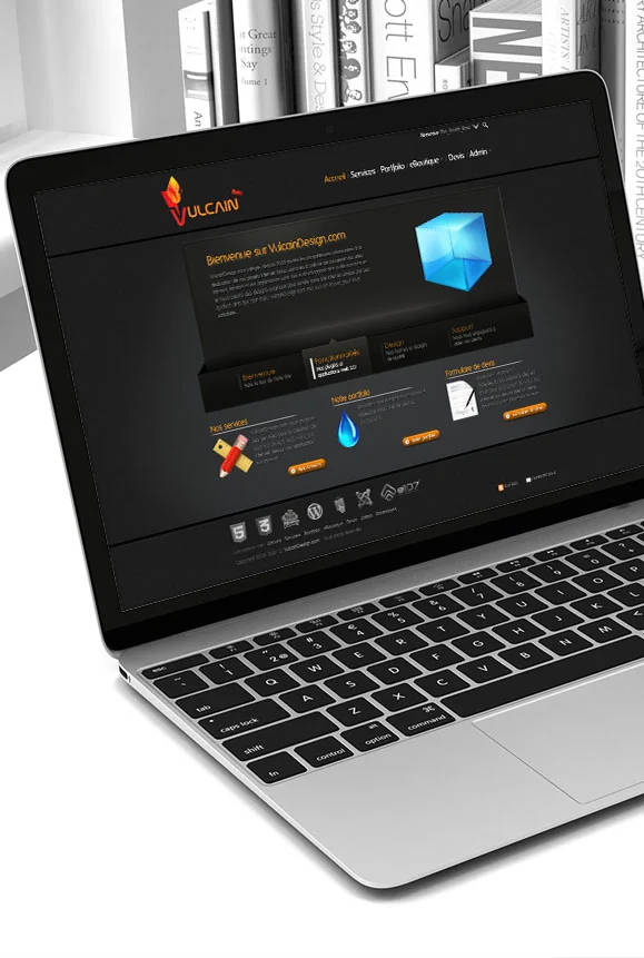 VulcainDesign v1 - Portfolio agence web