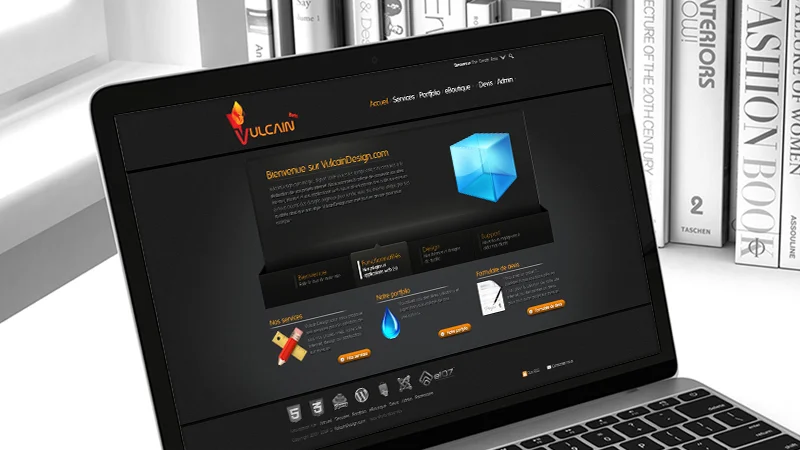 Création du site vitrine & boutique en ligne — VulcainDesign