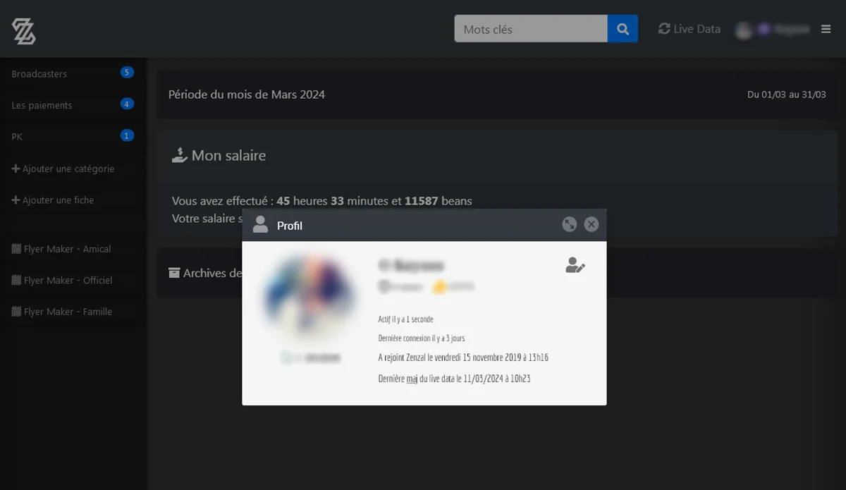 Zenzal : Portail de gestion événementiel sur mesure