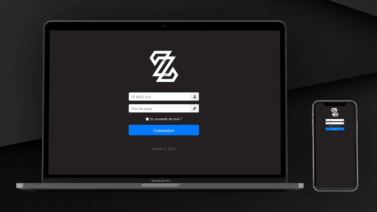 Aperçu du projet Zenzal : Portail de gestion événementiel sur mesure — VulcainDesign