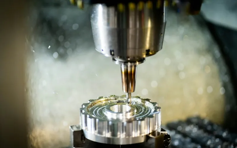 Fraisage d'une pièce en aluminium